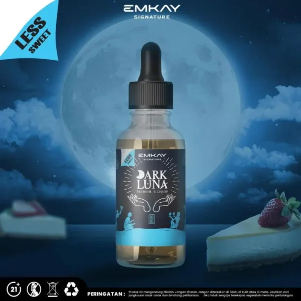 Liquid Dark Luna Less Sweet Freebase 60ml 3mg EMKAY - Gambar 3
