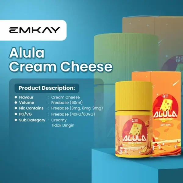 Liquid Freebase Alula Cream Cheese 60ml - Gambar 2