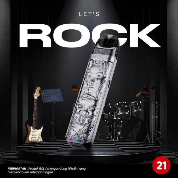 ROLV ROCK V2 POD 900mAh 30watt FREE LIQUID 30ml - Gambar 2