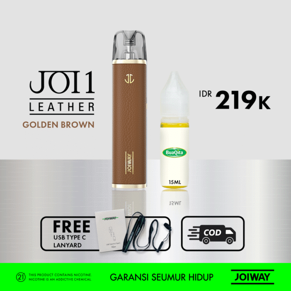 JOIWAY Pod JOI1 Leather - FREE Liquid Buaqita/Liquid Hanna 15ml - Gambar 7