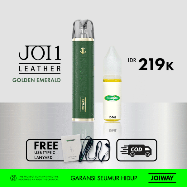 JOIWAY Pod JOI1 Leather - FREE Liquid Buaqita/Liquid Hanna 15ml - Gambar 6