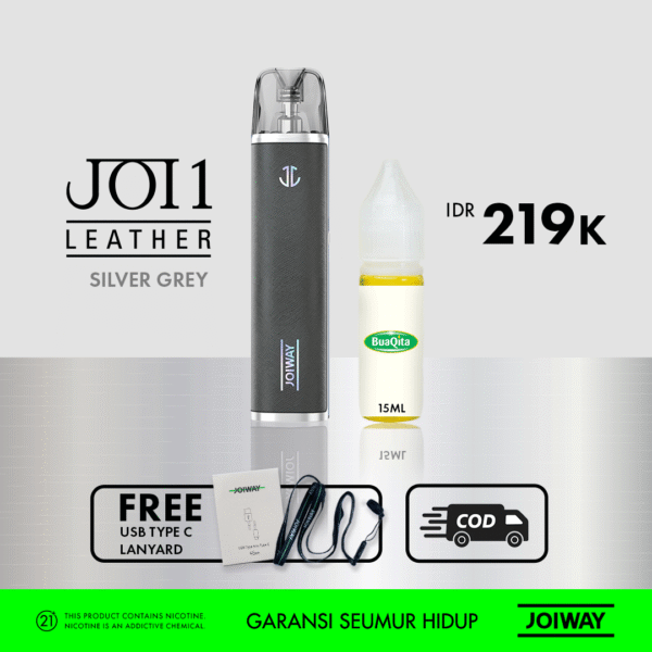 JOIWAY Pod JOI1 Leather - FREE Liquid Buaqita/Liquid Hanna 15ml - Gambar 3