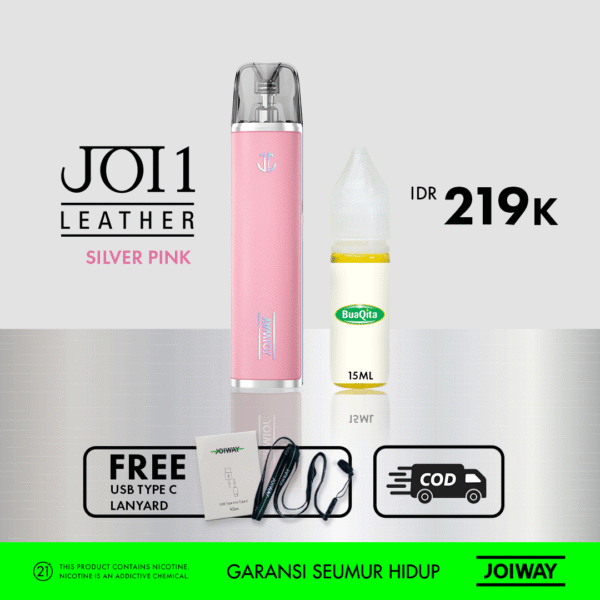 JOIWAY Pod JOI1 Leather - FREE Liquid Buaqita/Liquid Hanna 15ml - Gambar 2