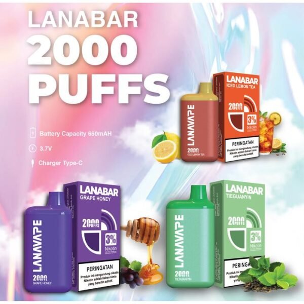 Lanavape LANABAR 2000 Puffs Disposable