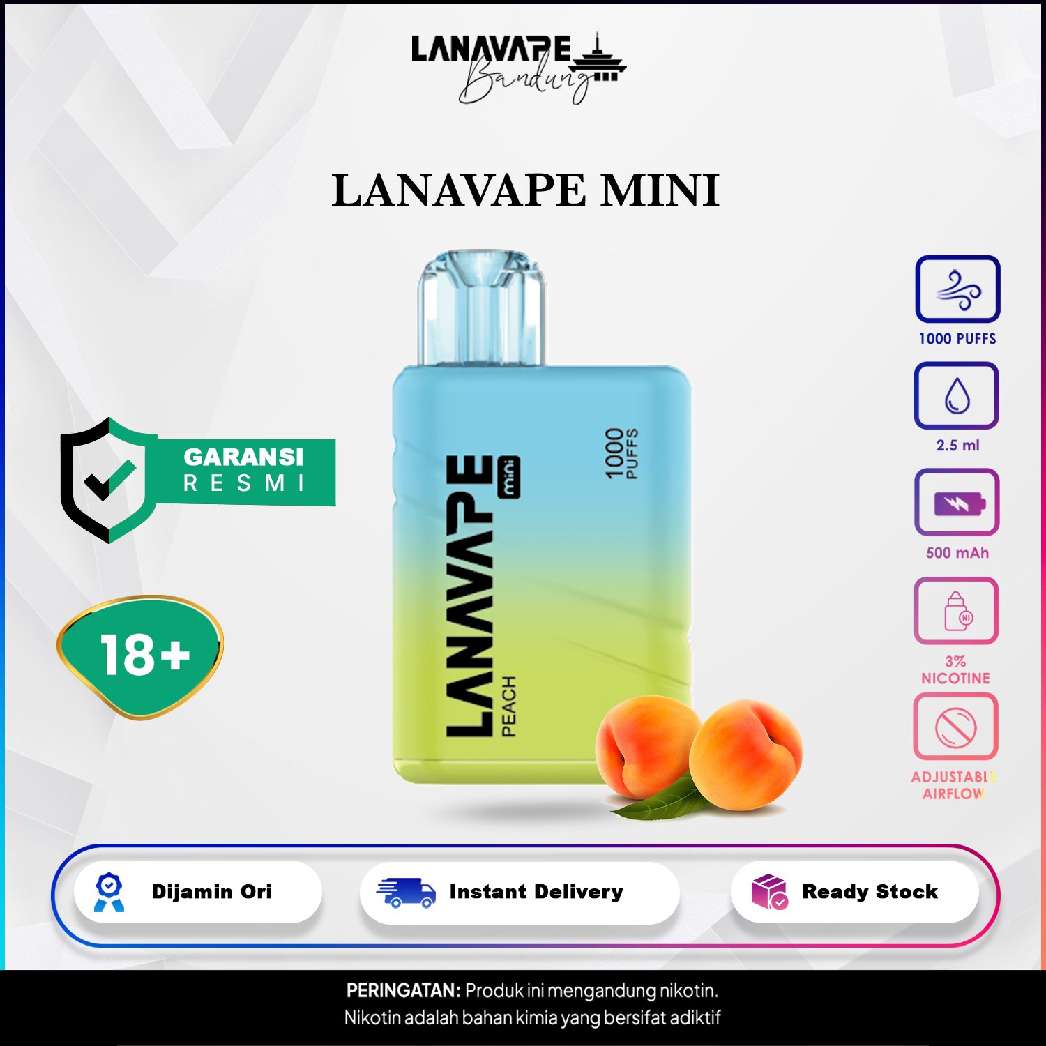 Lanavape LANA MINI 1000 Puffs Disposable - Gambar 8