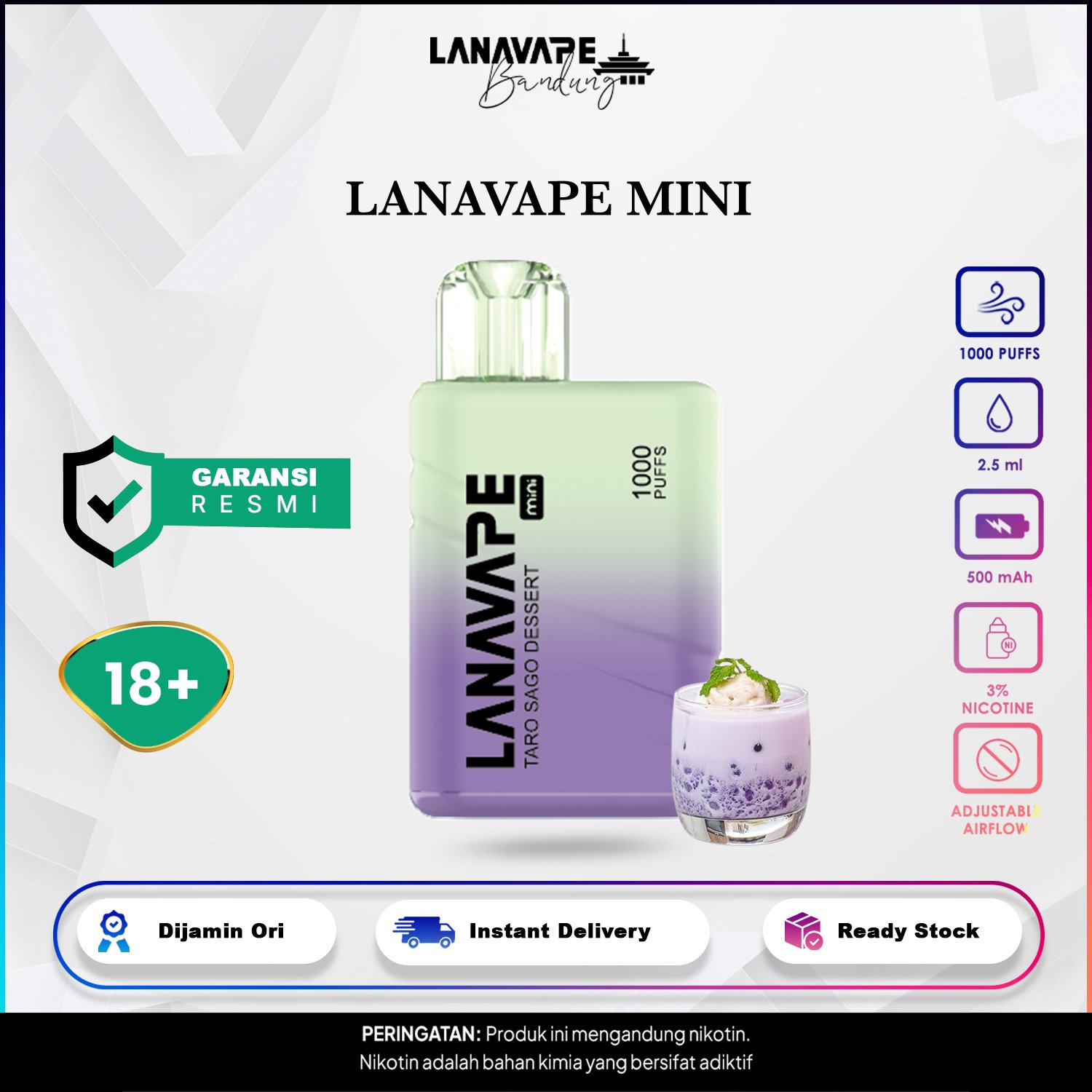 Lanavape LANA MINI 1000 Puffs Disposable - Gambar 11